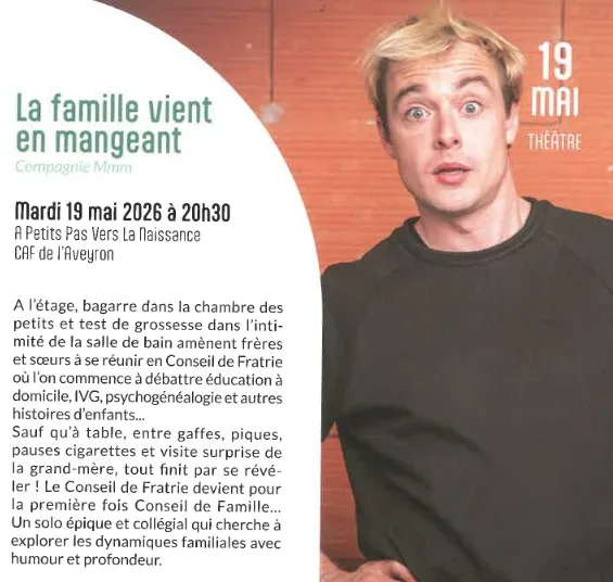 Théâtre : "La famille vient en mangeant"