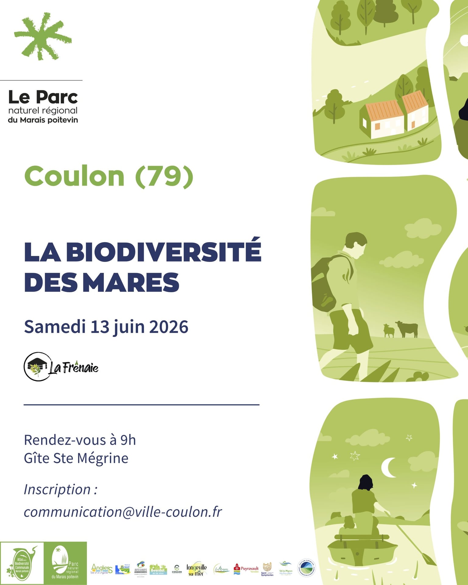 Balade nature "La biodiversité des mares" à Coulon