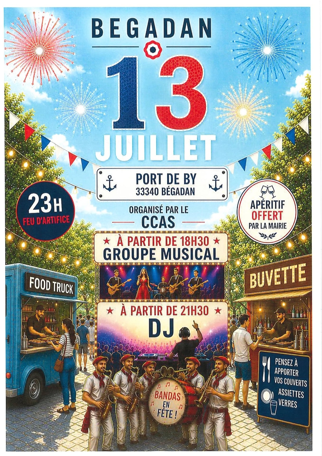13 juillet au port de By