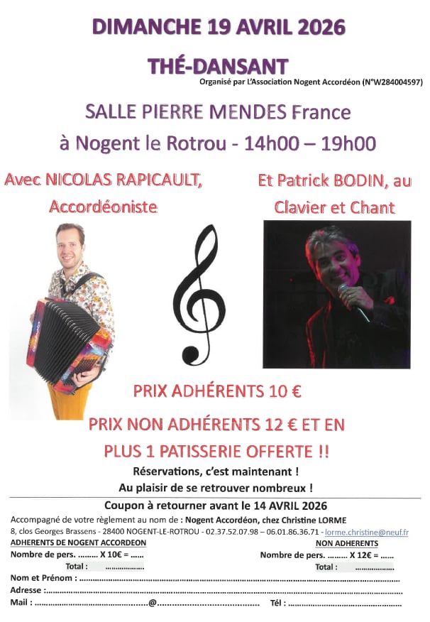 Thé dansant à Nogent-le-Rotrou