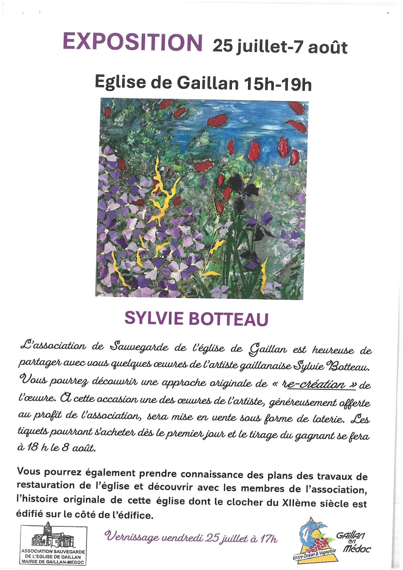Exposition de Sylvie Botteau
