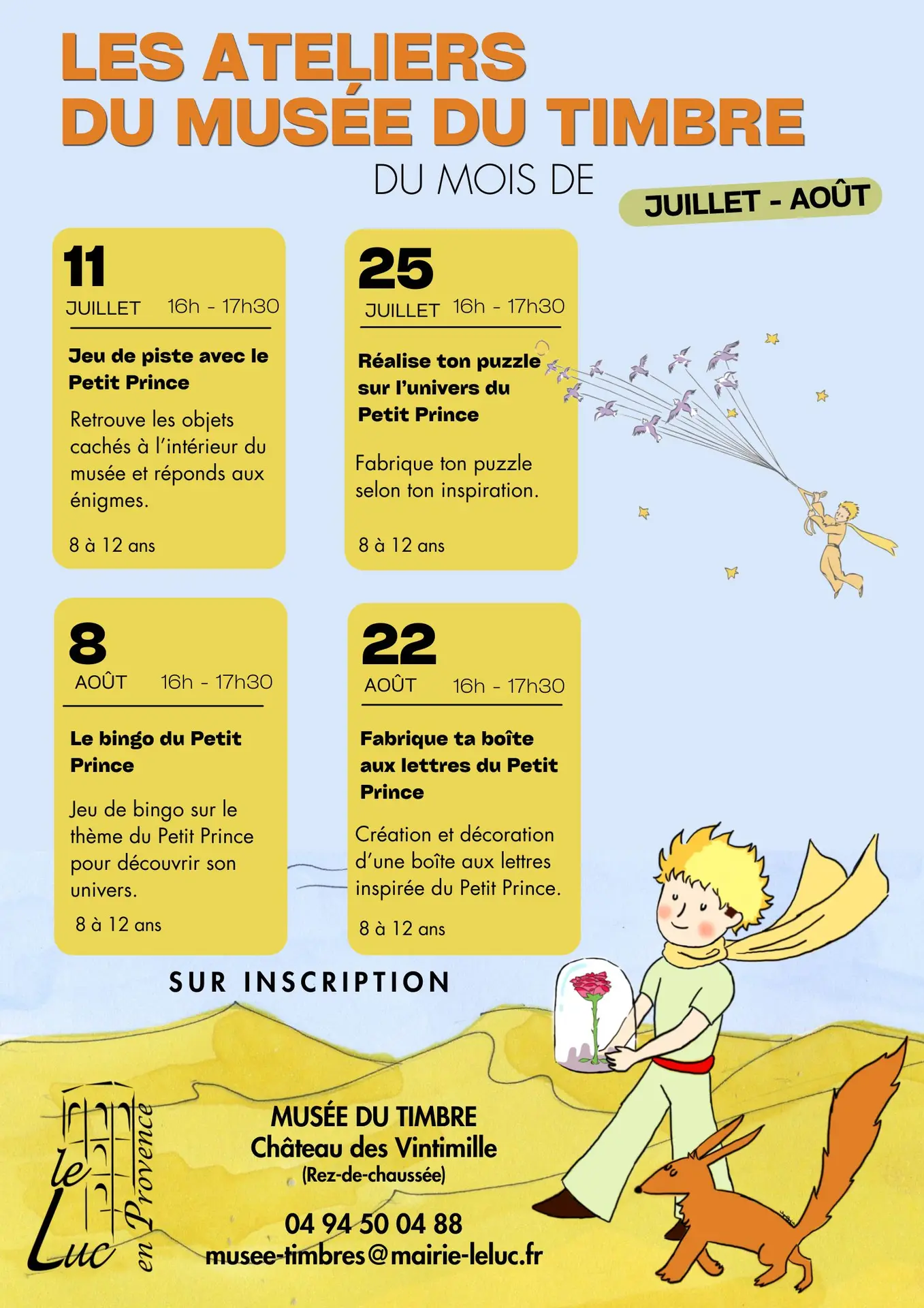 Atelier enfant au musée du timbre