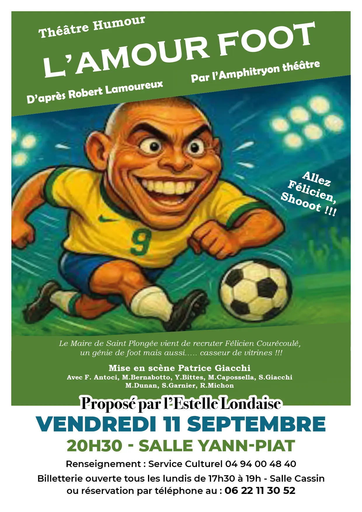 Théâtre : "L'amour foot" proposé par L'Estelle Londaise