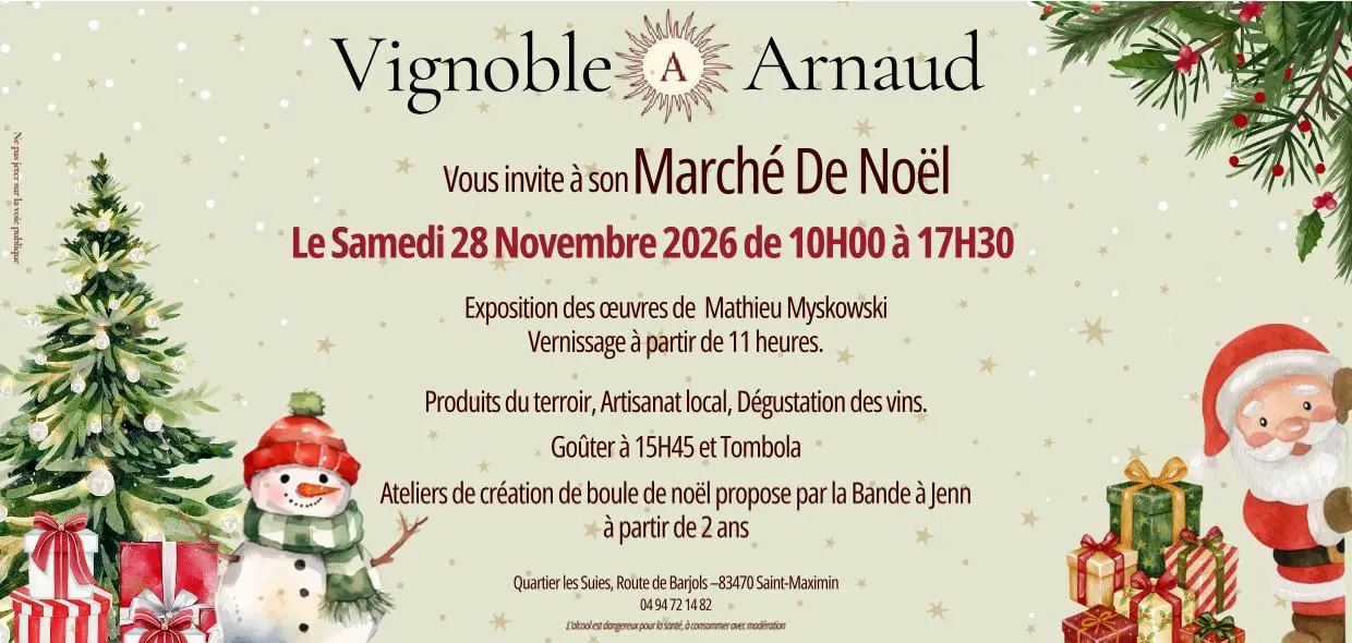 Marché de Noël : marché artisanal et animations