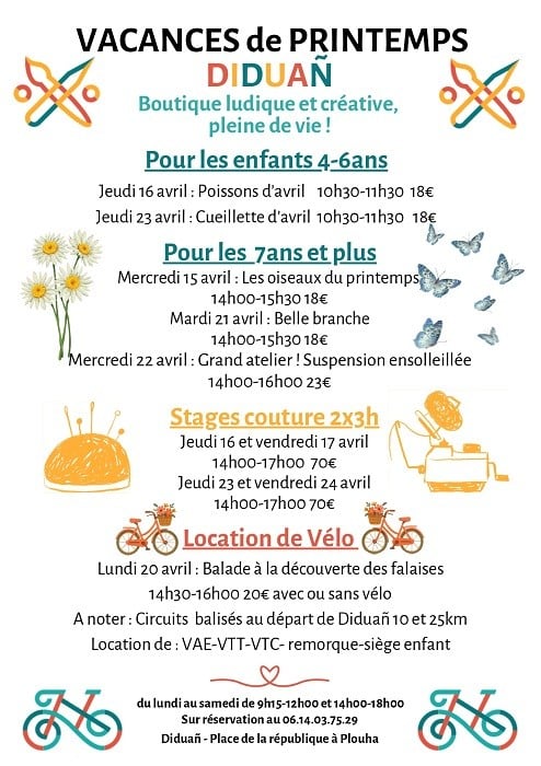 Les vacances de printemps chez Diduañ