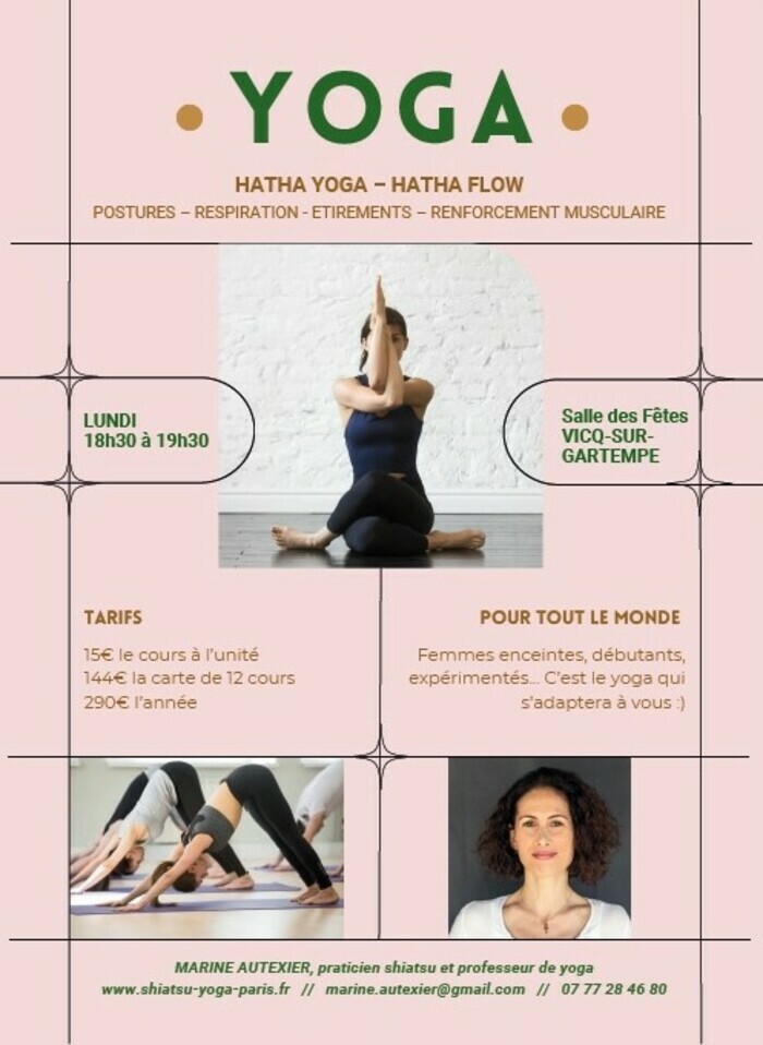Nouveaux cours de yoga