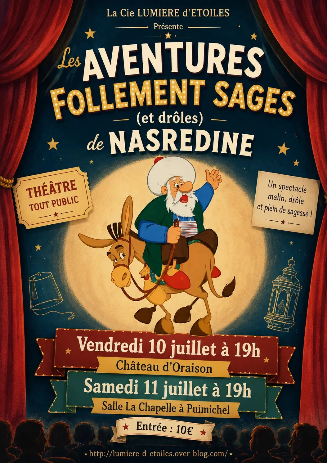 Théâtre "Les aventures follement sages de NASREDINE