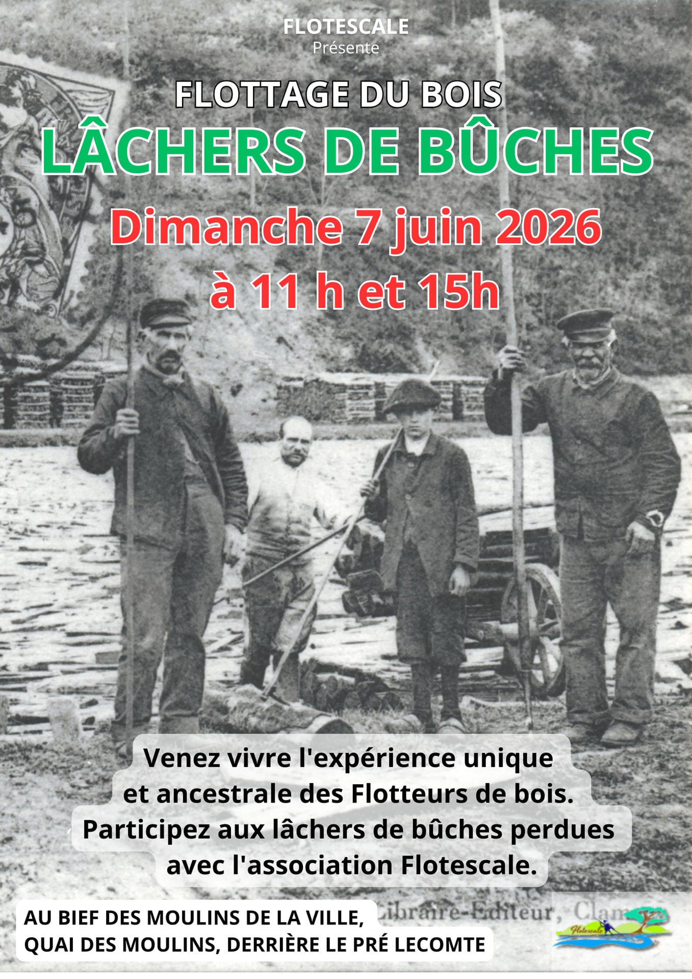 Flottage à bûches perdues