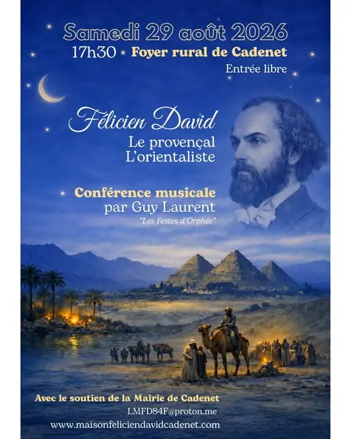 Conférence musicale autour de Félicien David à Cadenet