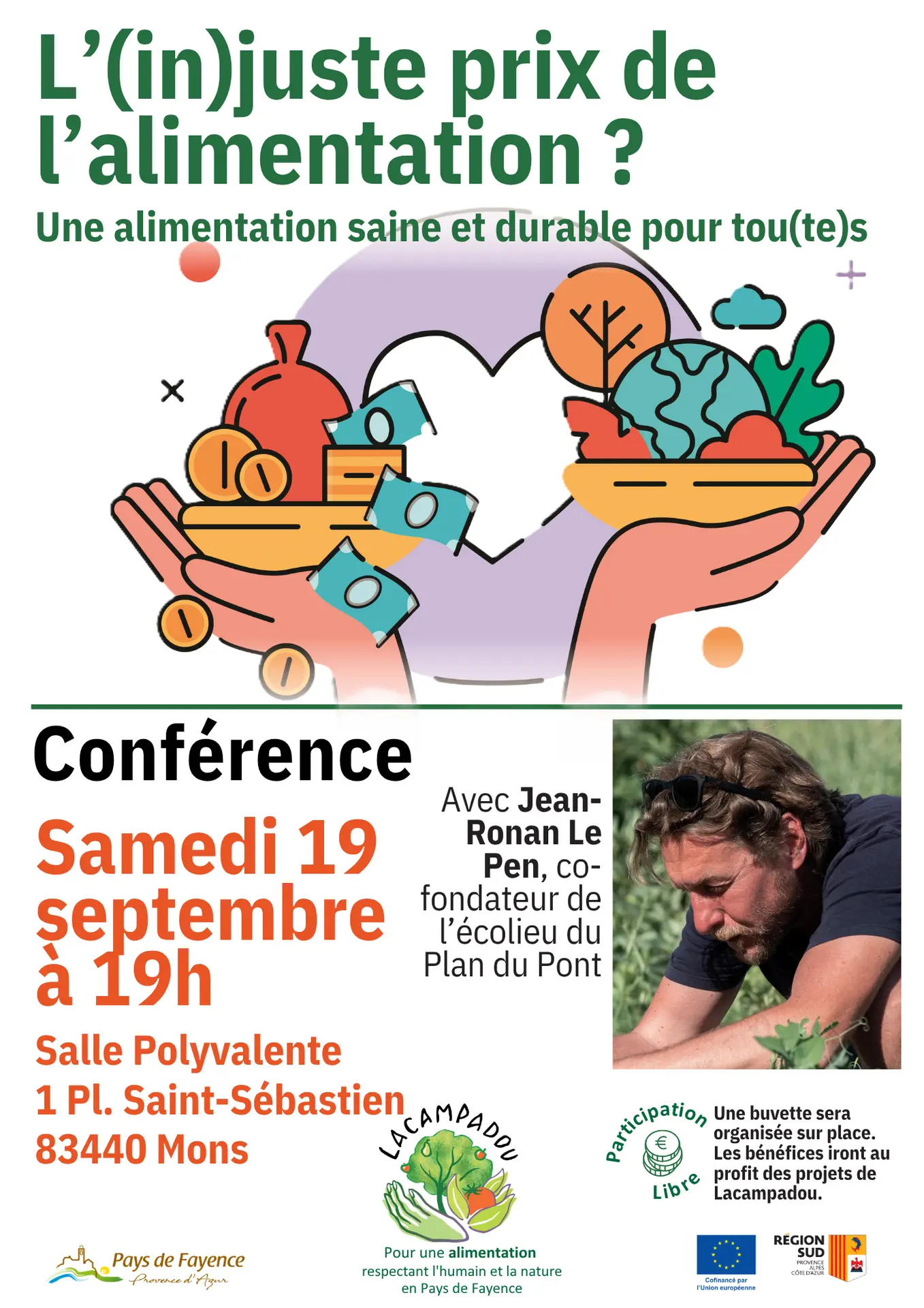 Conférence "L'(in)juste prix de l'alimentation - Une alimentation saine et durable pour tou(te)s"