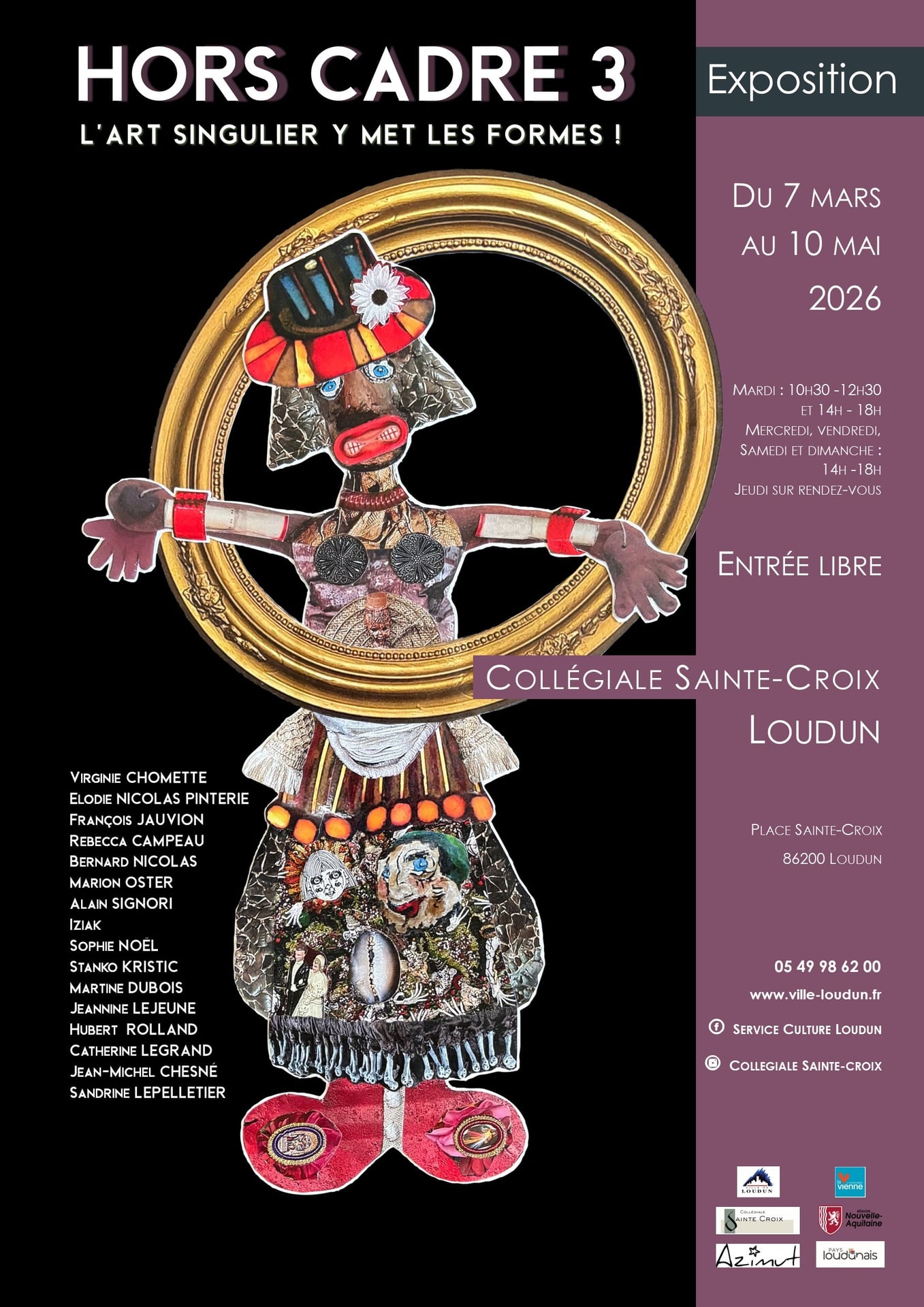 Exposition "Hors cadre  3 : l’art singulier y met les formes !"