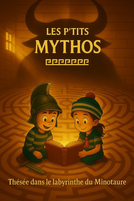 Les p'tits mythos, Thésée dans le labyrinthe du Minotaure