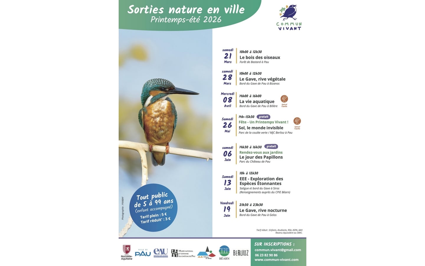 Commun vivant: Sorties nature en ville