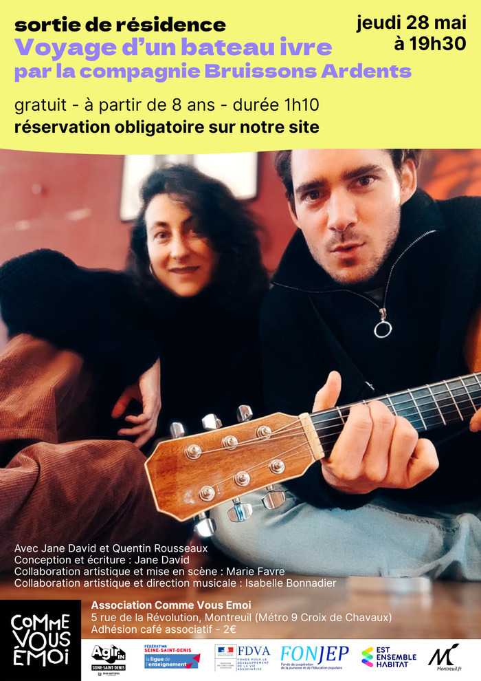 Sortie de résidence de la compagnie Bruissons ardents