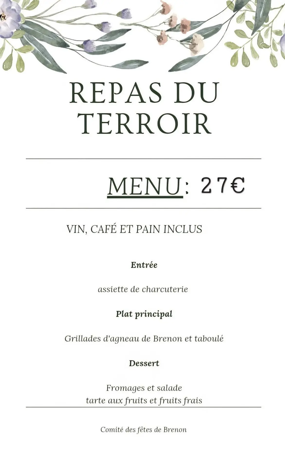 Repas du Terroir