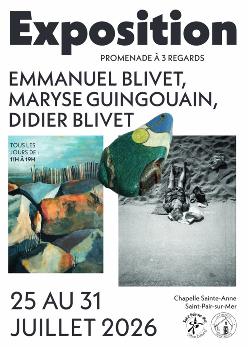 Exposition de Maryse Guingouain, Emmanuel Blivet et Didier Blivet