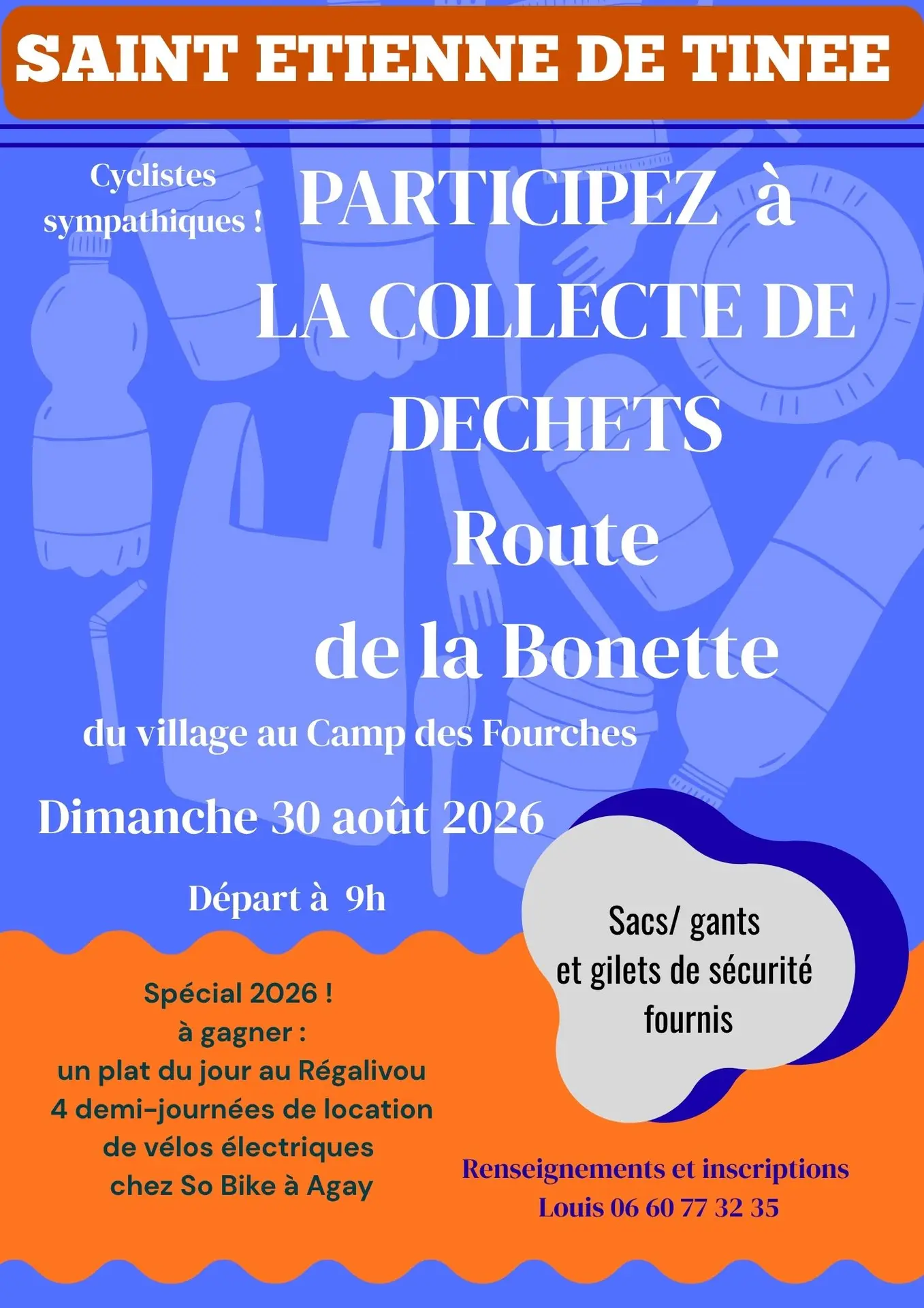 Collecte de déchets Route de la Bonette