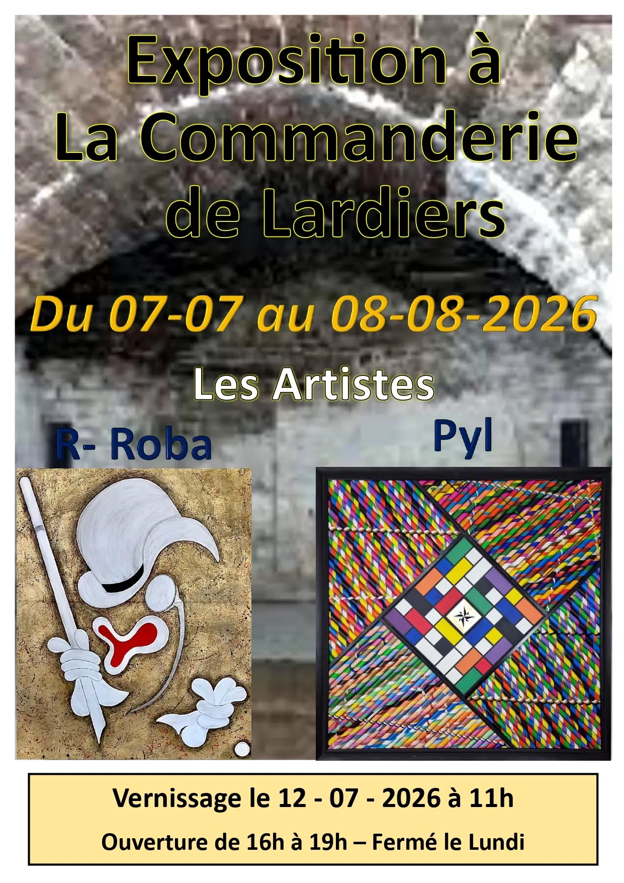 Pyl et Richard Roba à la Commanderie