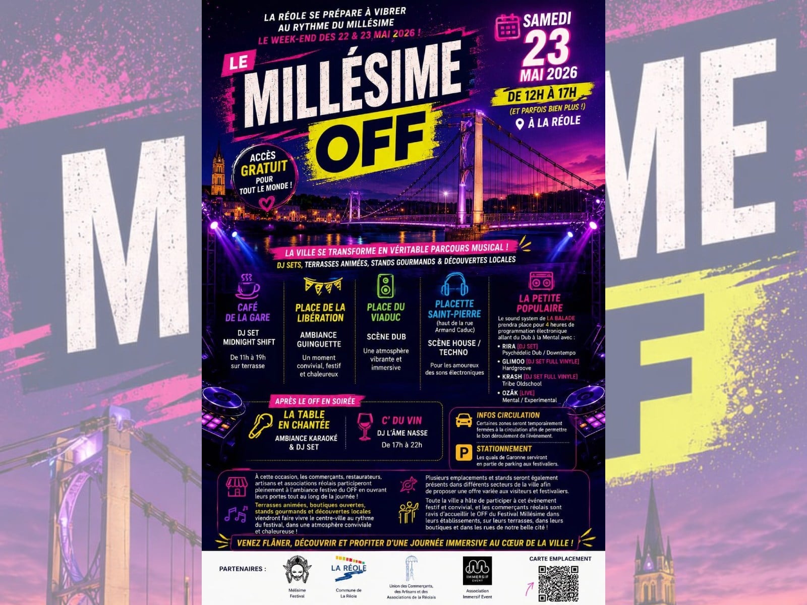 Millésime off 2026