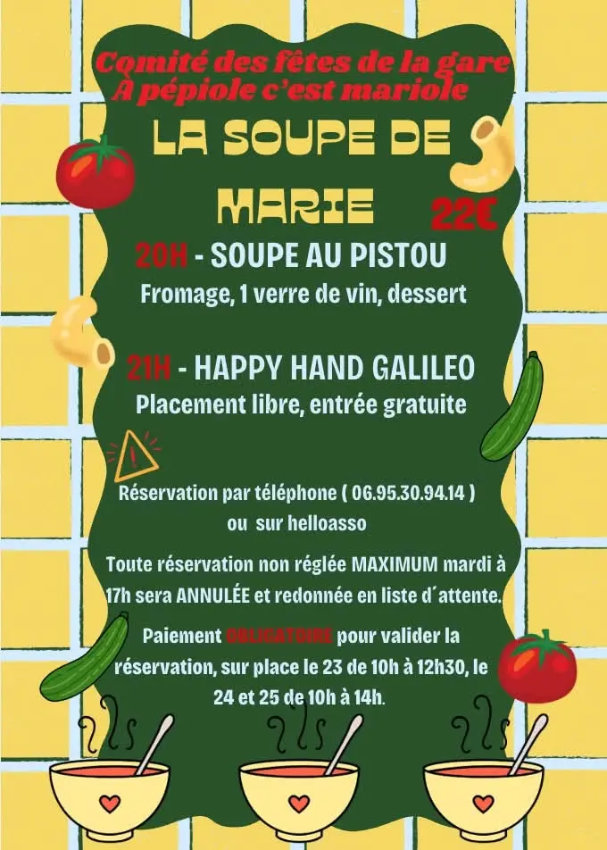 La soupe de Marie - Comité des Fêtes de la Gare