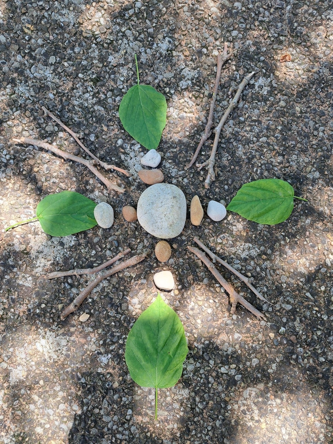Un moment éphémère : land-art enfants