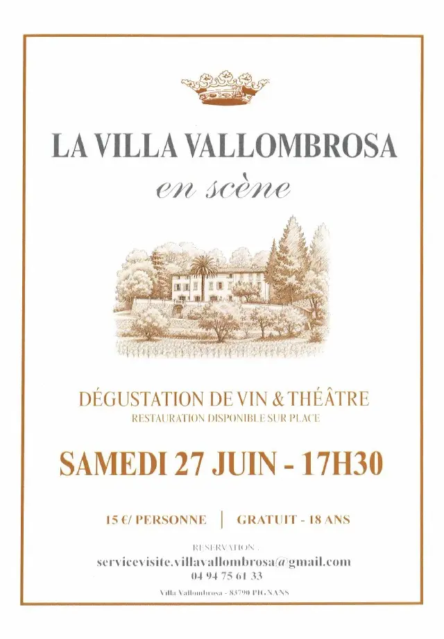 La villa vallombrosa en scène