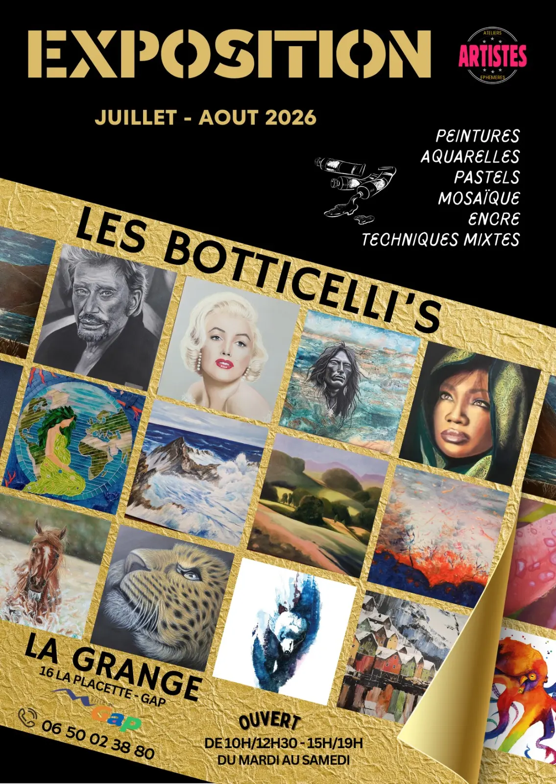 Les Botticelli's en Boutique Ephémère
