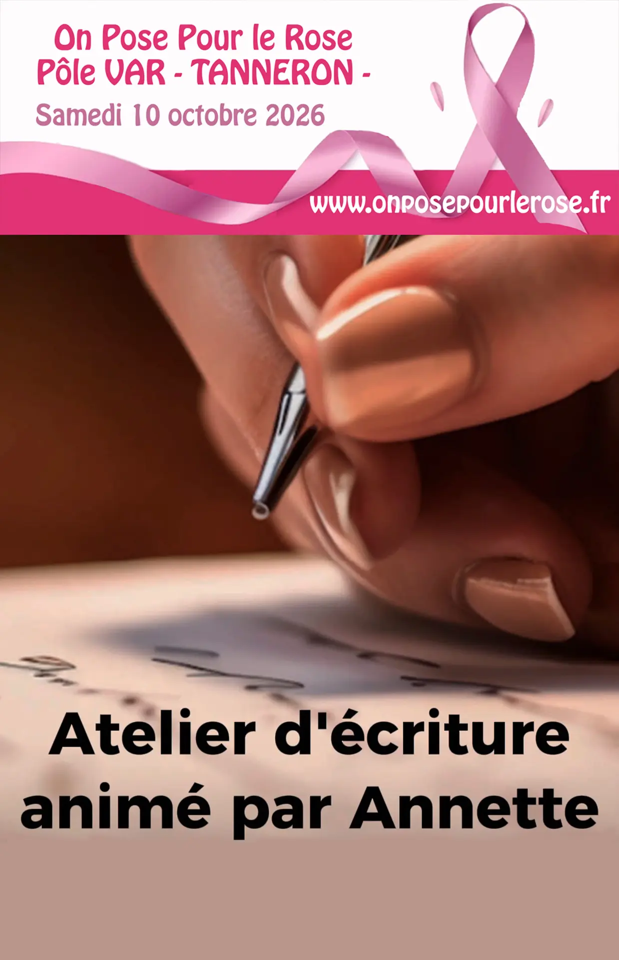 Atelier d'écriture | On Pose pour le Rose