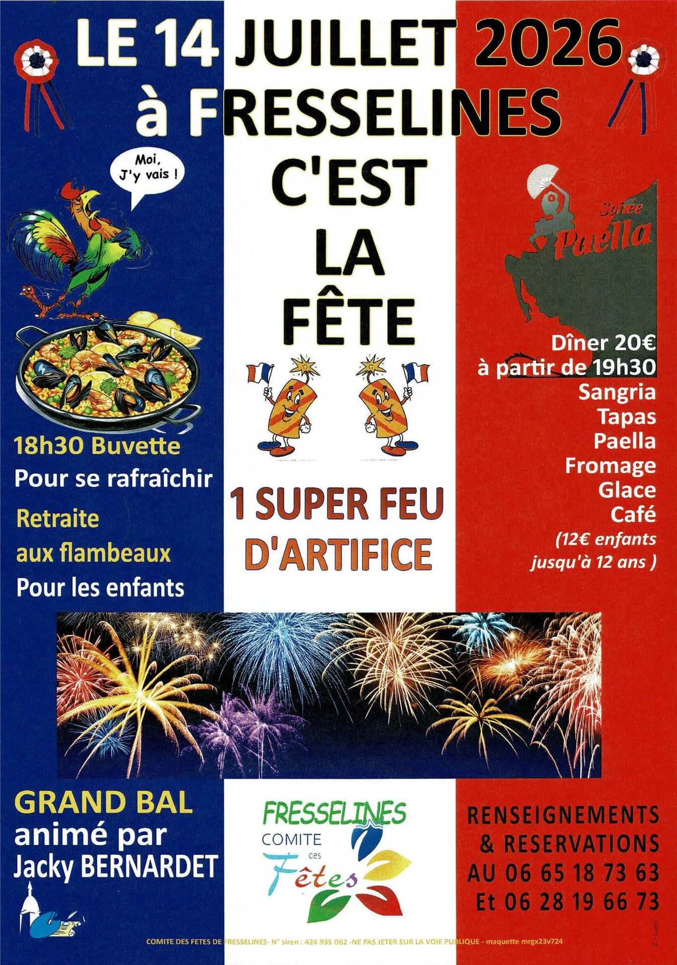 Fête du 14 juillet à Fresselines