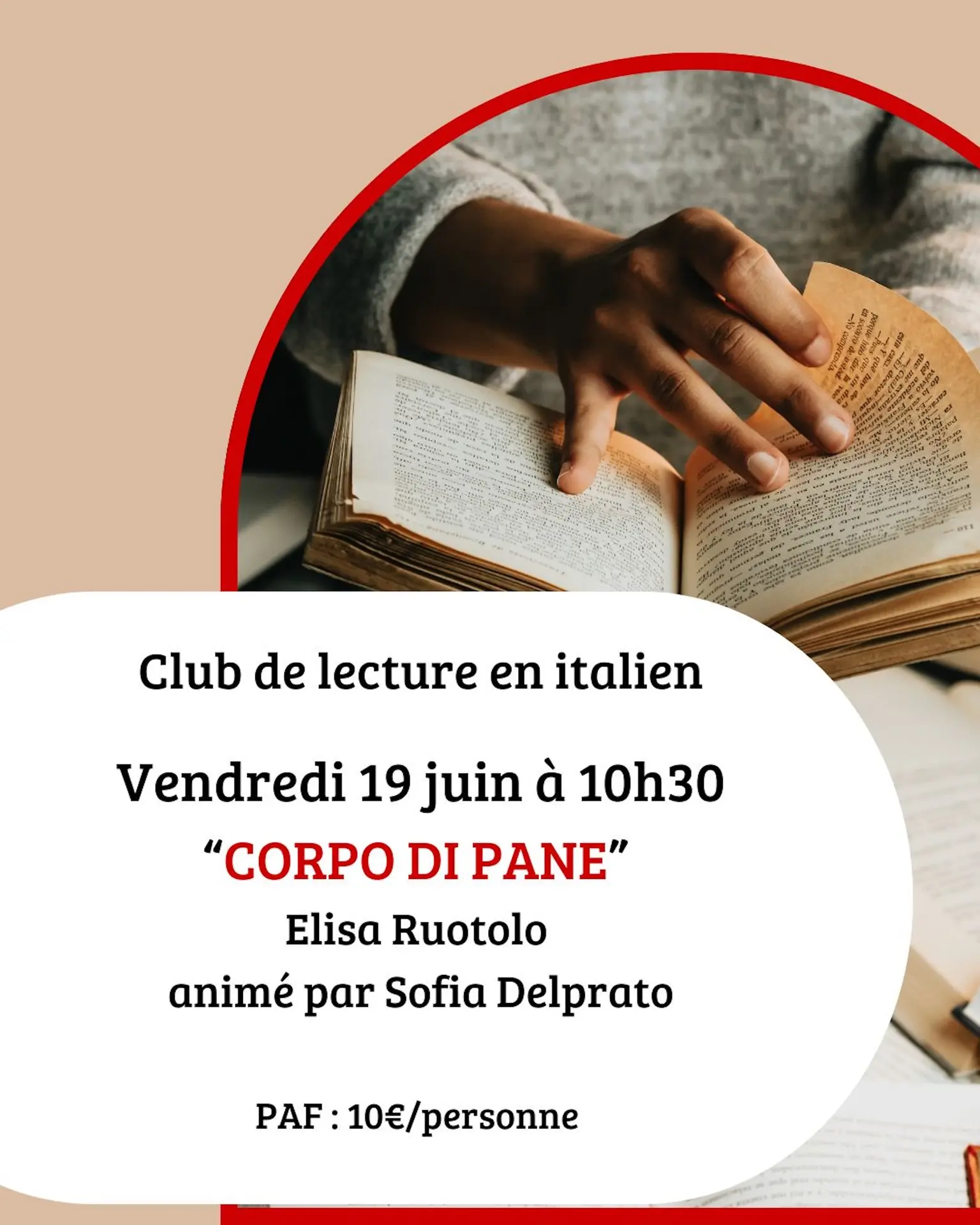 Club de lecture en italien : "Corpo di pane" de Elisa Ruotolo
