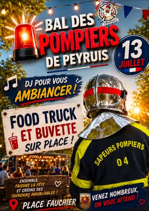 Bal des Pompiers à Peyruis