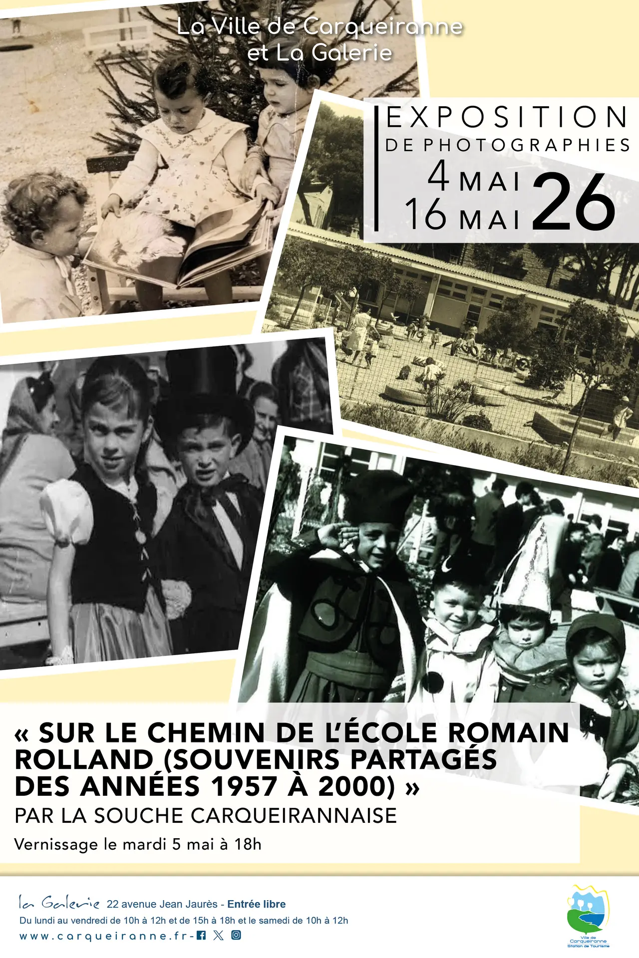 Exposition "sur le chemin de l'école Romain Rolland"