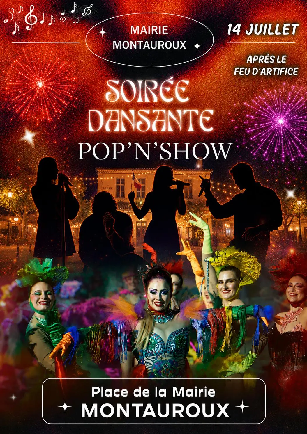 Feu d'artifice et bal - Montauroux - VAR