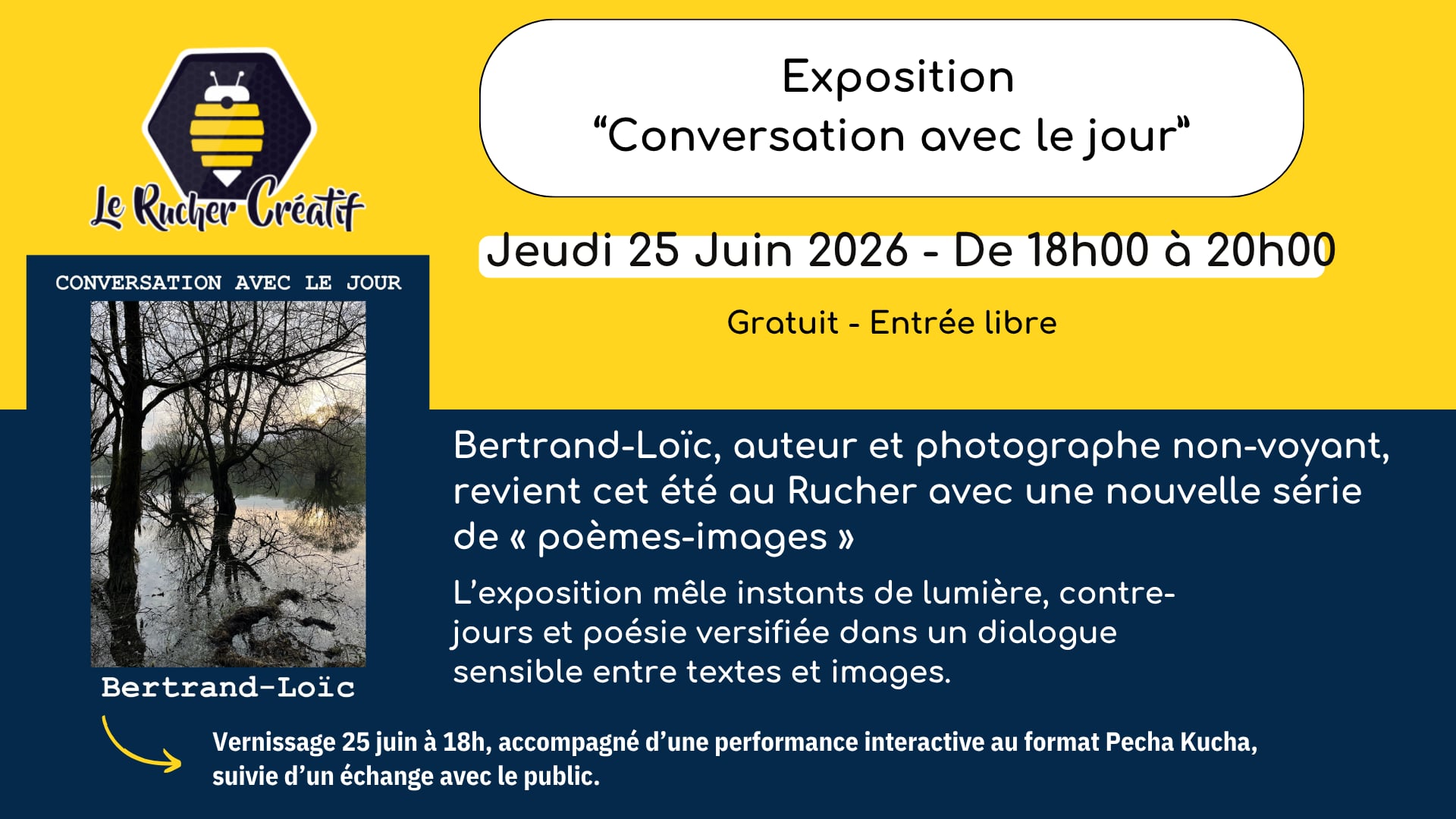 Vernissage exposition "Conversation avec le jour"