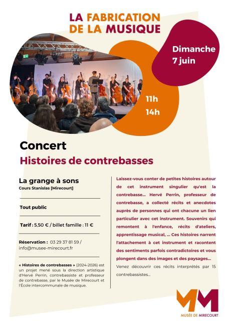 Concert - Histoire de contrebasse
