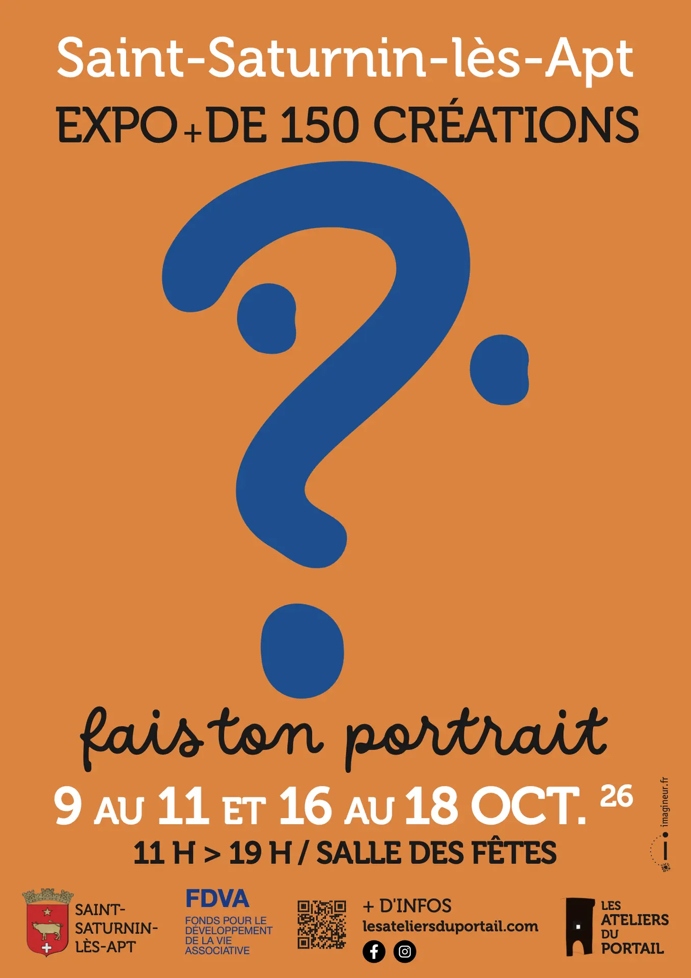 Fais ton Portrait, grande exposition de + de 150 créations