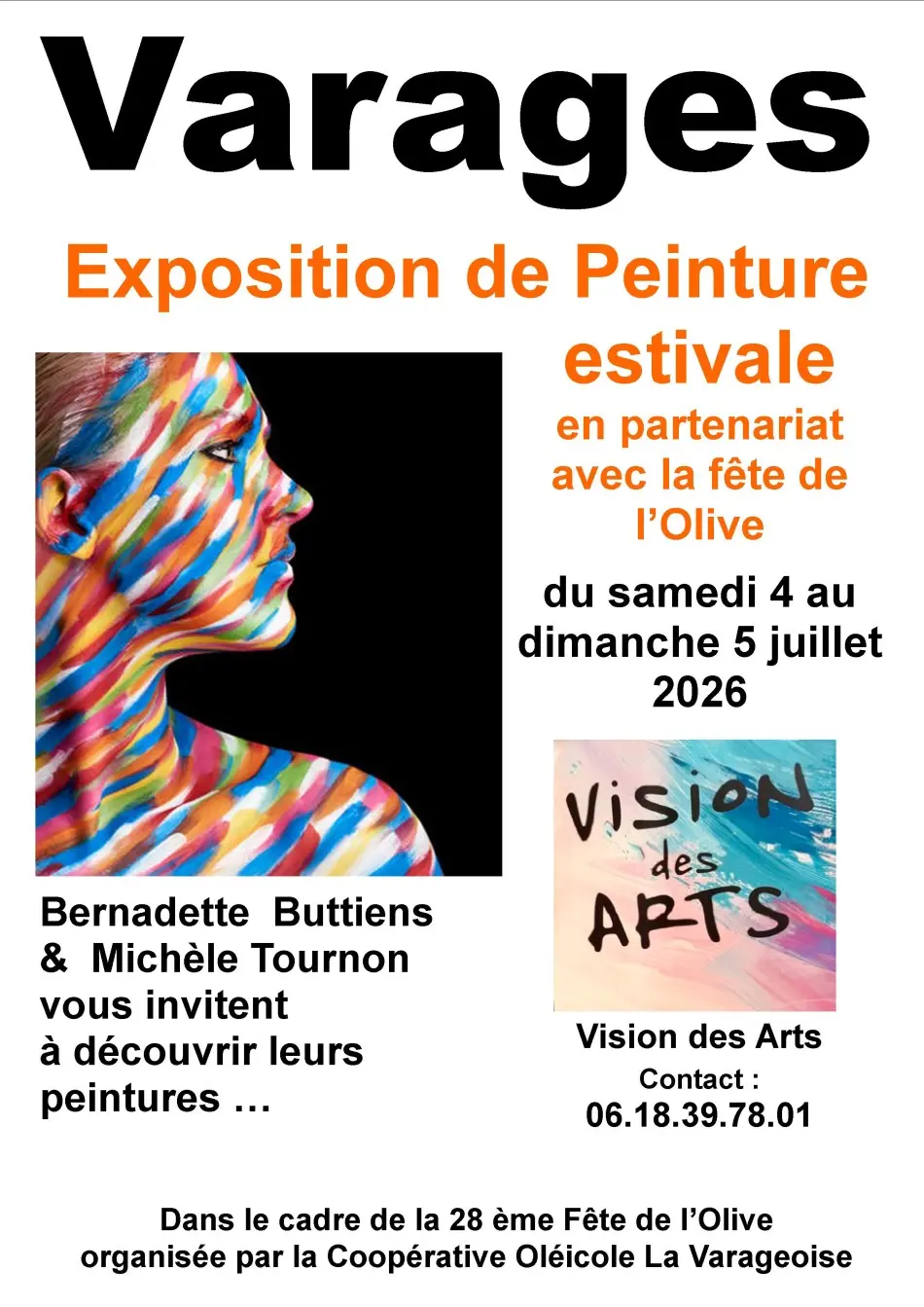 Exposition de peintures estivale