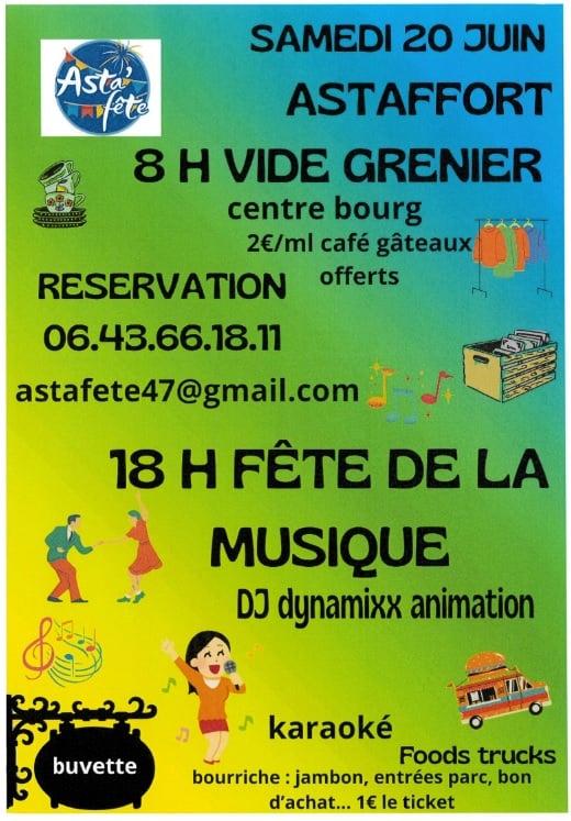 Asta'fête : Vide grenier et fête de la musique