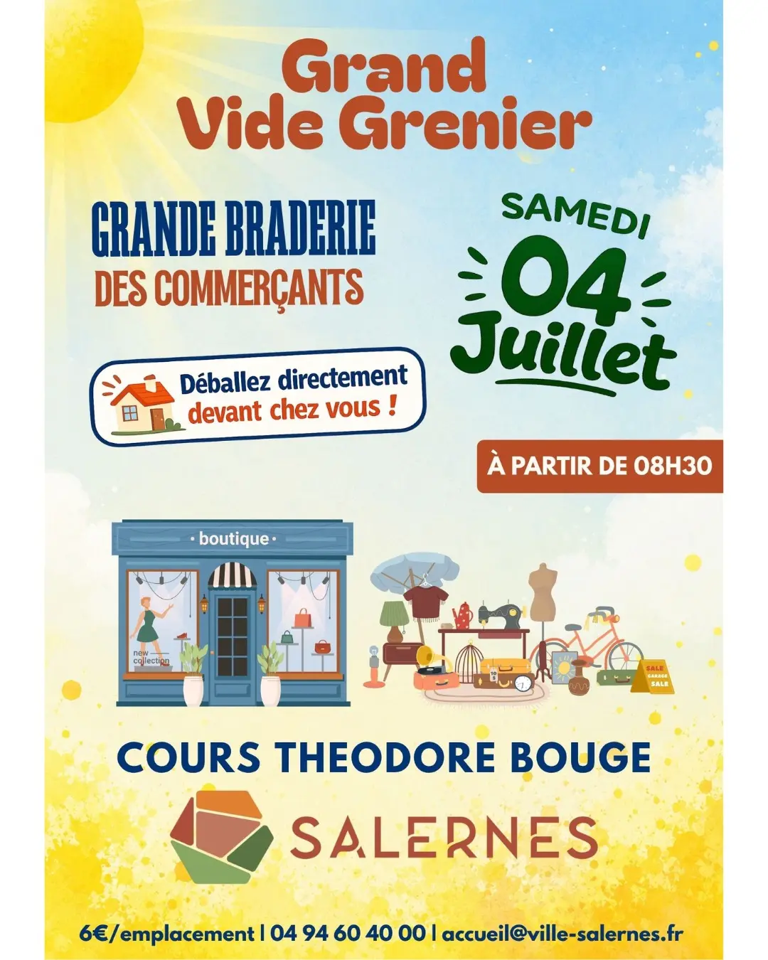 Vide grenier et braderie des commerçants