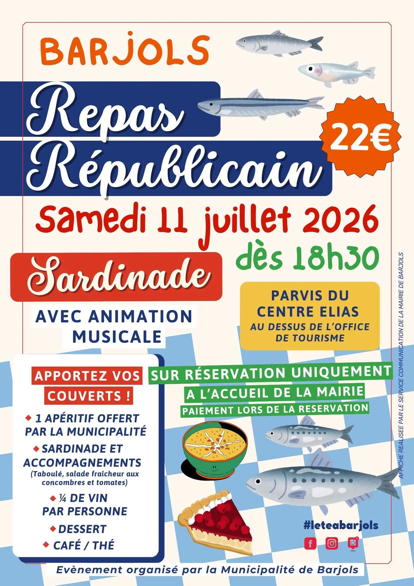 Repas républicain : sardinade