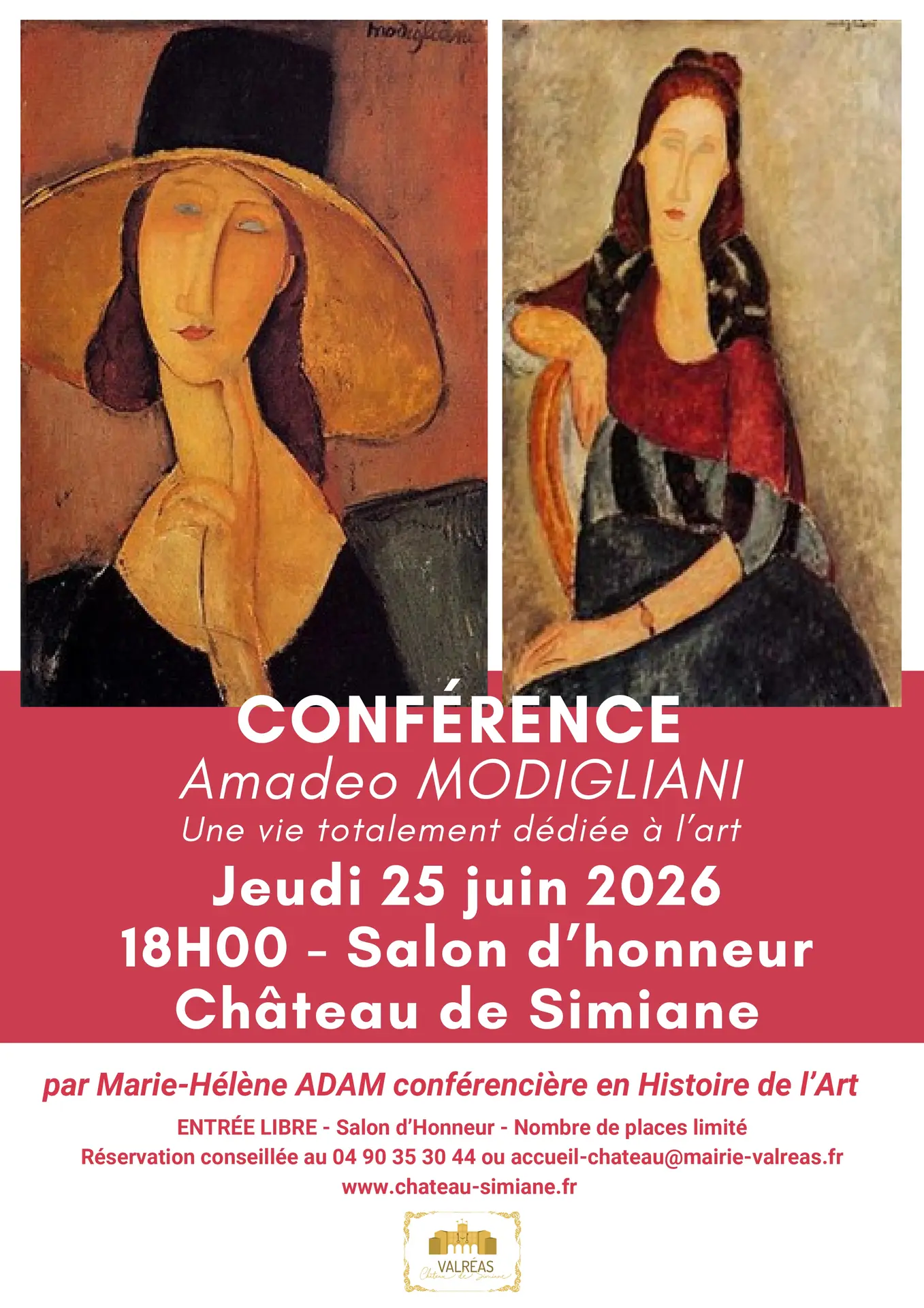 Conférence sur Modigliani de Marie-Hélène Adam