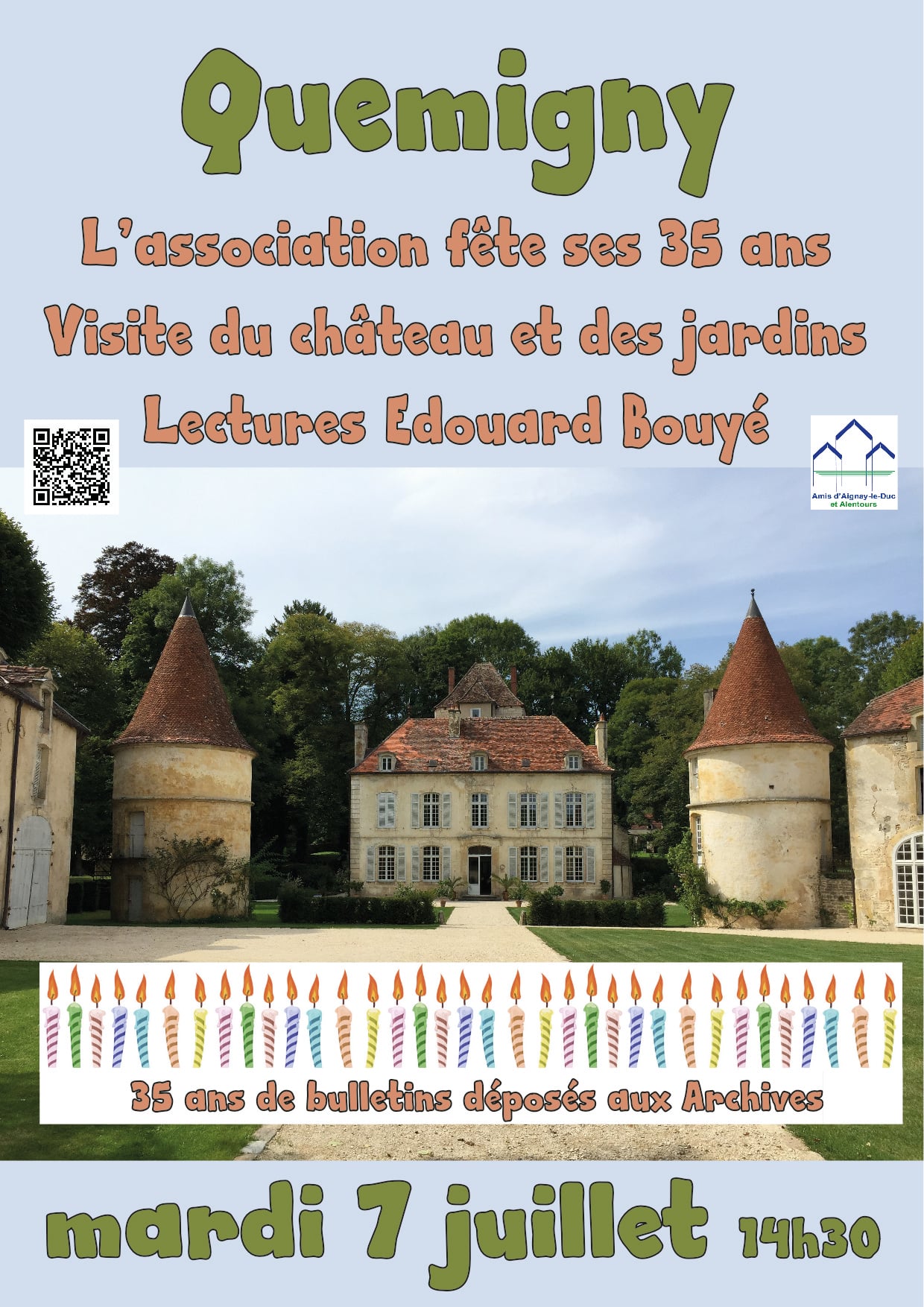 Festivités au château pour les 35 ans de l'association