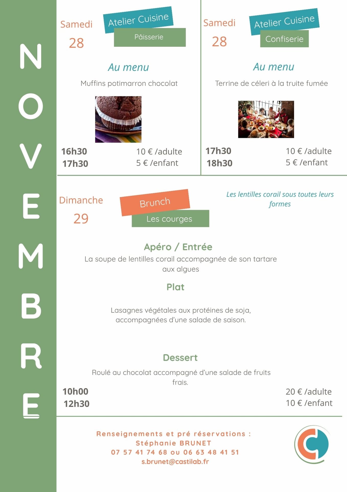 Ateliers culinaires Bio d'Ici