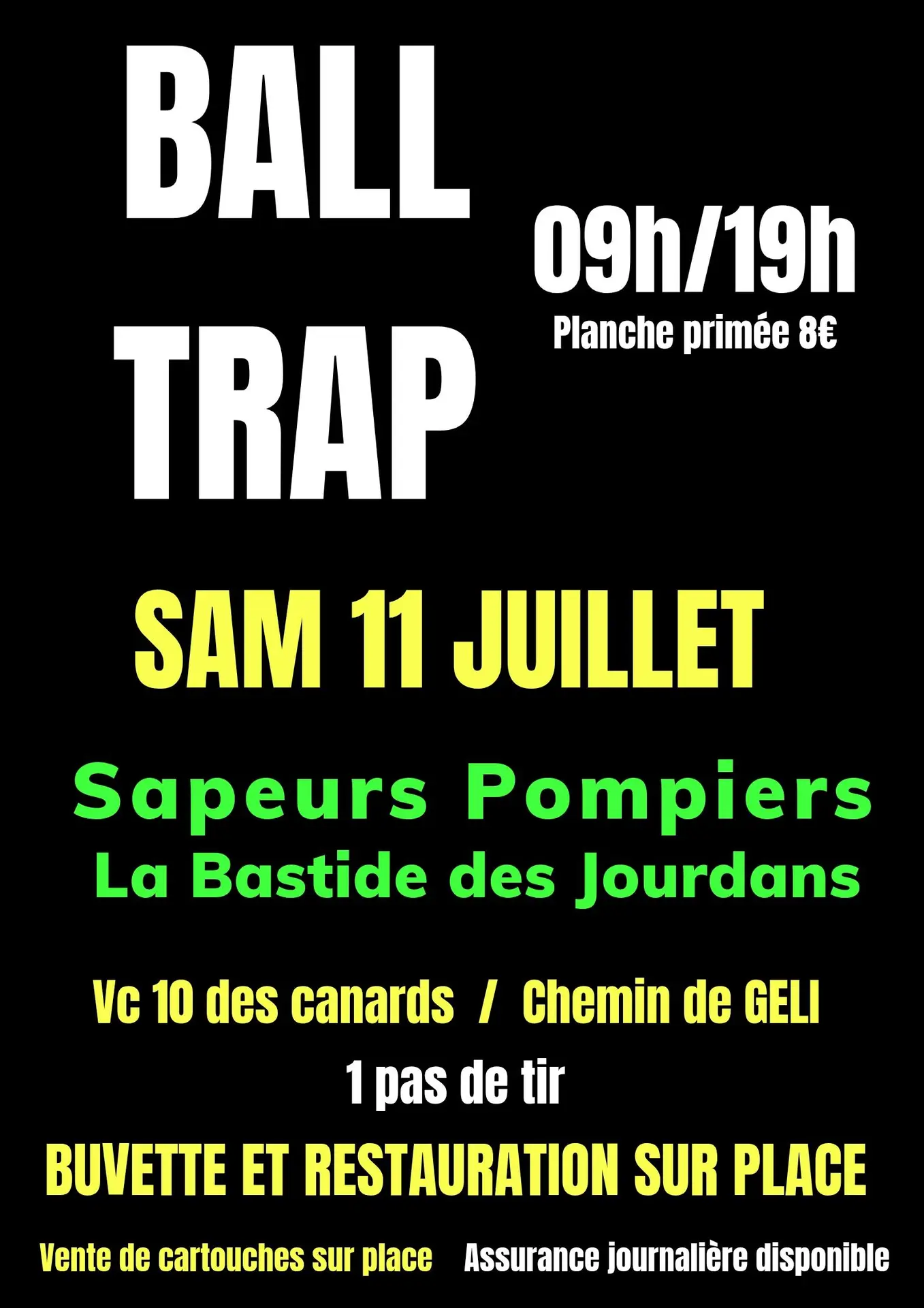 Ball Trap à La Bastide des Jourdans