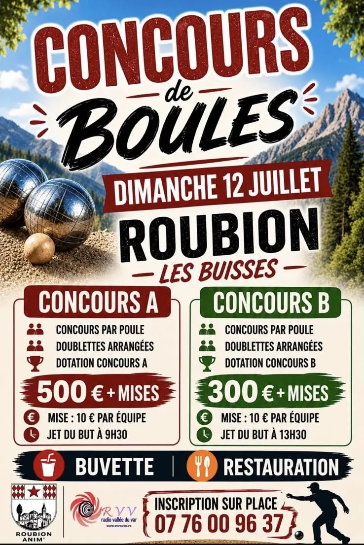 Concours de Boules – Roubion Les Buisses
