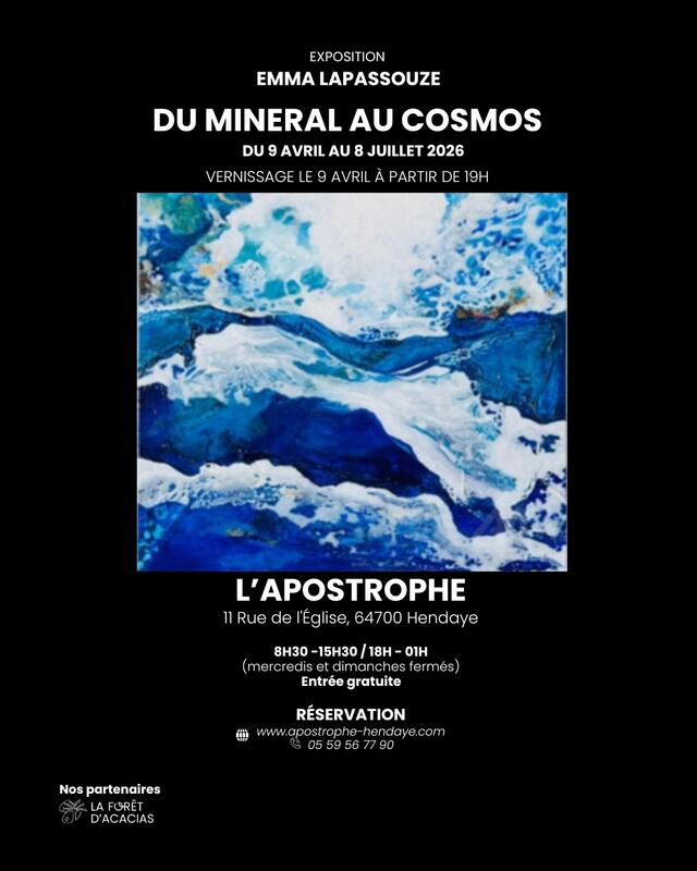 Exposition de peinture - du minéral au cosmos