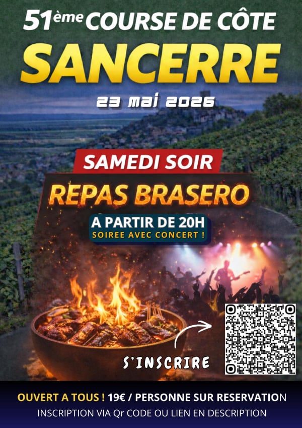 Repas Brasero de la 51ème course de côte de Sancerre