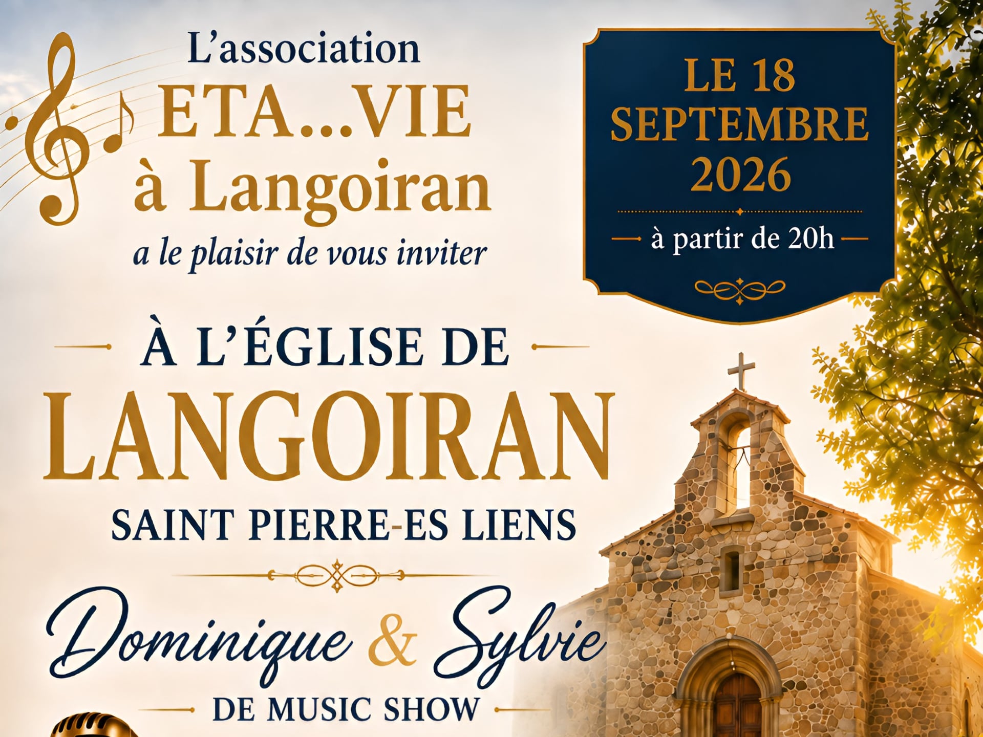 Music Show à l'église de Langoiran