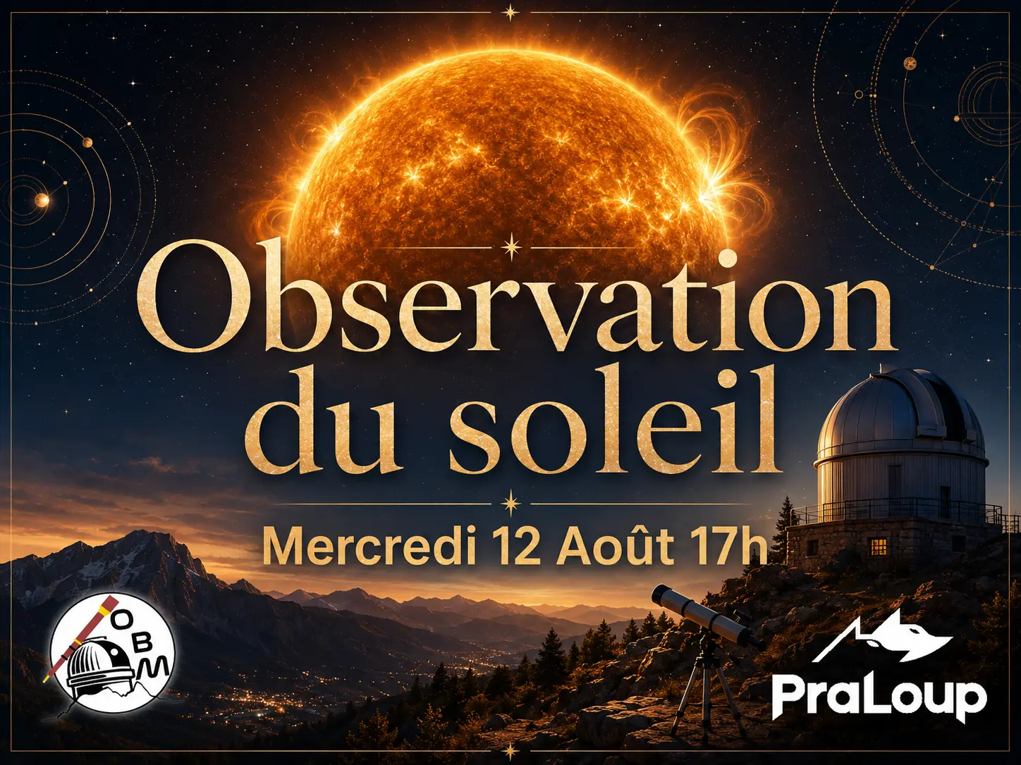 Observation du Soleil avec l'Observatoire
