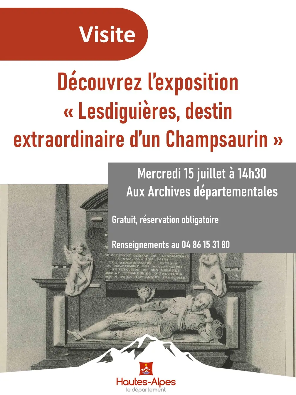 Visite guidée de l’exposition « Lesdiguières, destin extraordinaire d’un Champsaurin »